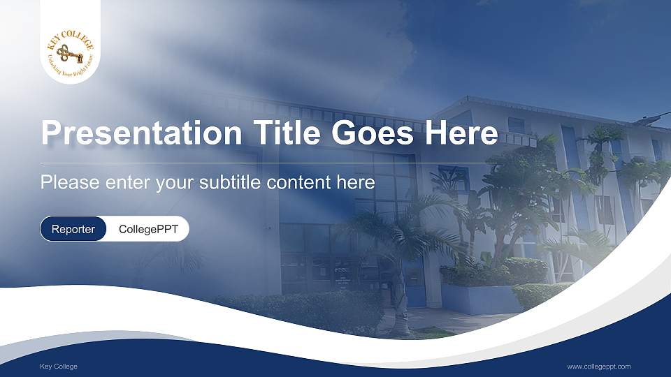 Key College Lecture Sharing and Networking Event PPT Template16:9 ratio PPT effect preview image