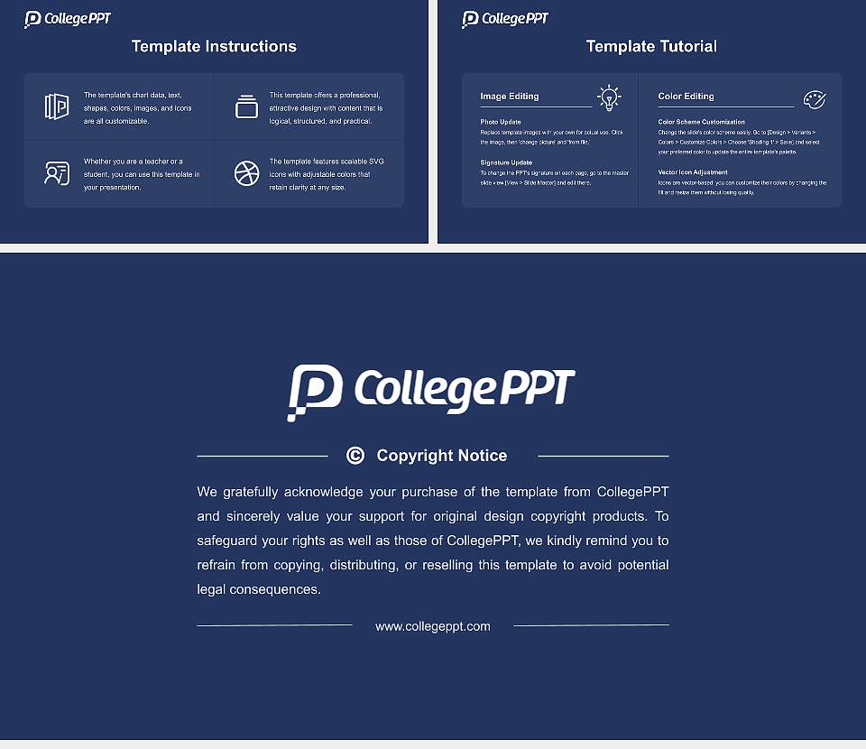 Keystone College Course/Courseware Creation PPT Template16:9 ratio PPT effect preview image5