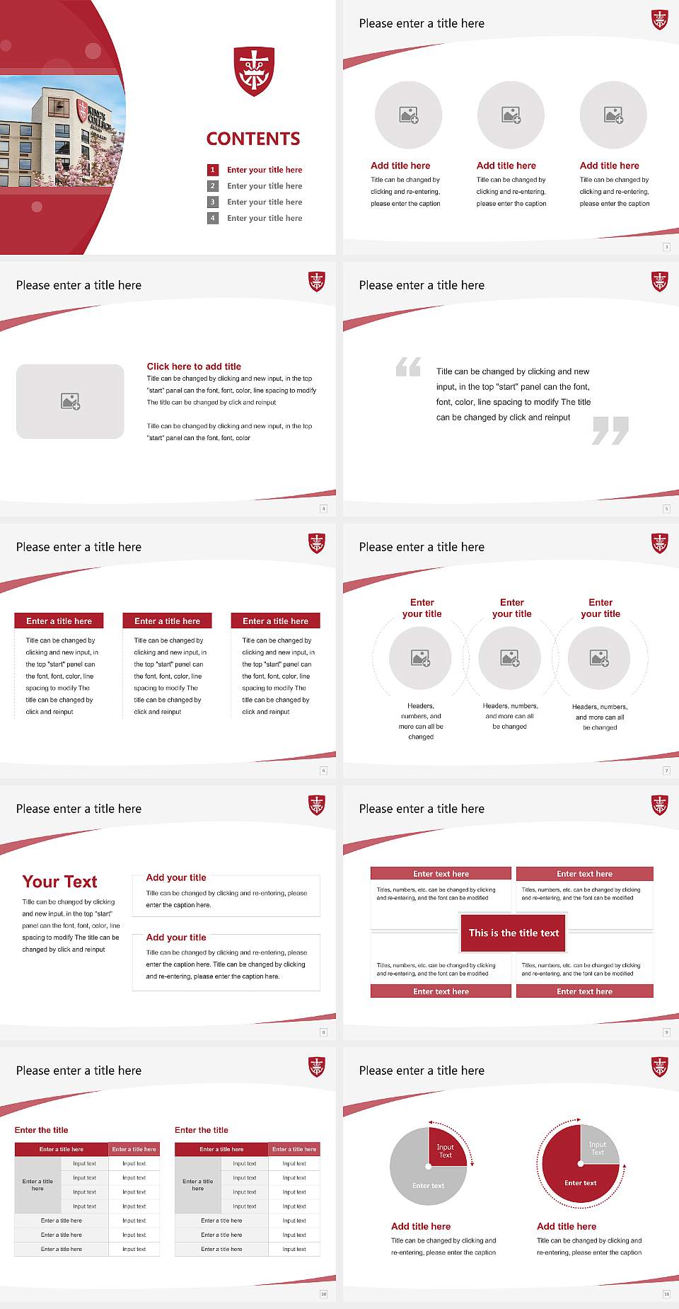 King’s College (Pennsylvania) Course/Courseware Creation PPT Template4:3 ratio PPT effect preview image2