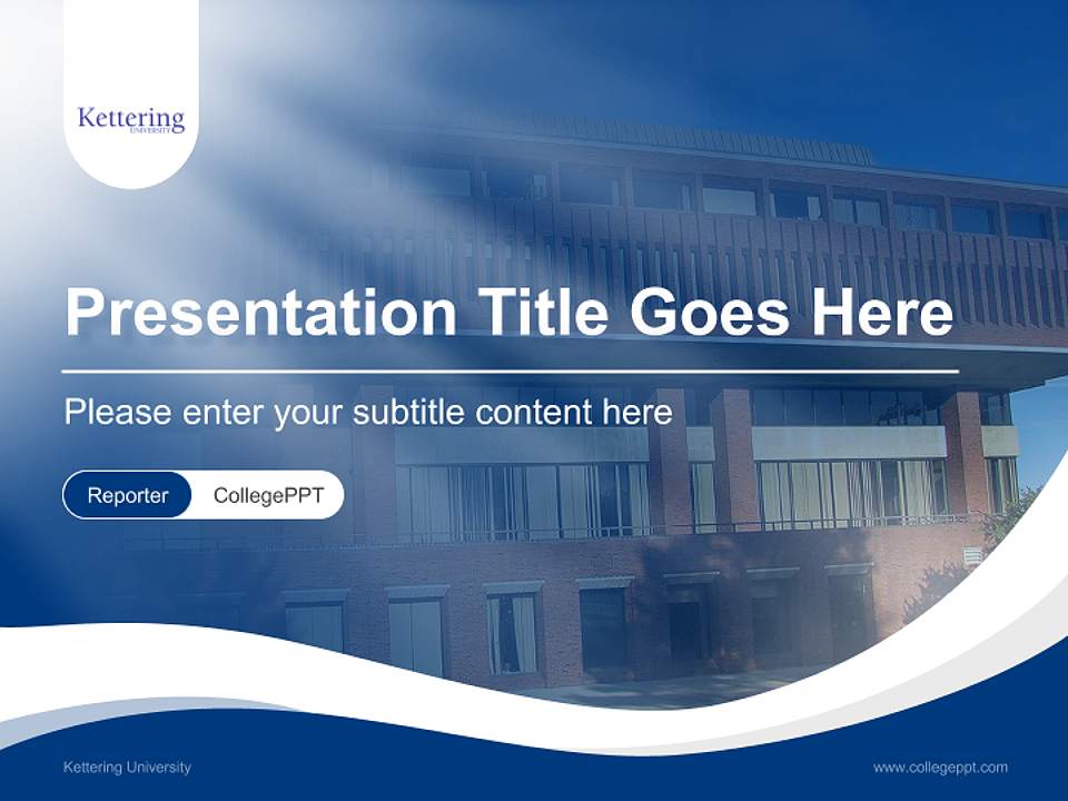 Kettering University Lecture Sharing and Networking Event PPT Template4:3 ratio PPT effect preview image4