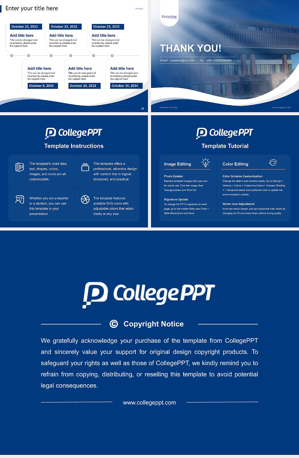 Kettering University Lecture Sharing and Networking Event PPT Template4:3 ratio PPT effect preview image4