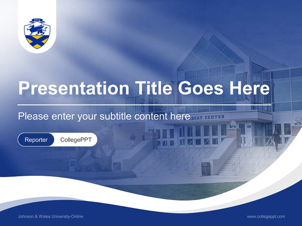 Johnson & Wales University-Online Lecture Sharing and Networking Event PPT Template4:3 ratio PPT effect preview image4