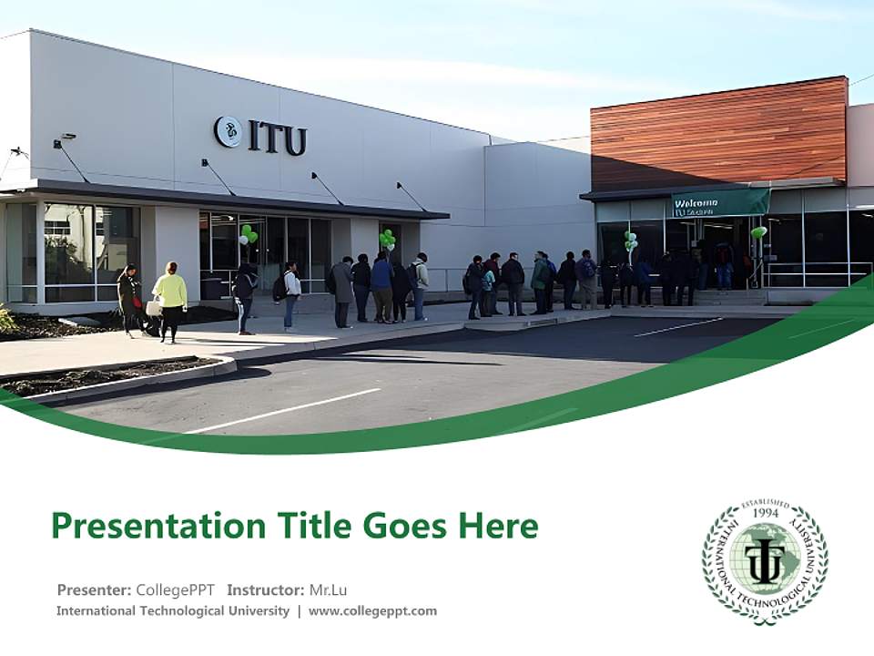 International Technological University Course/Courseware Creation PPT Template4:3 ratio PPT effect preview image5