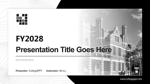 Kansas City Art Institute Academic Presentation/Research Findings Report PPT Template
