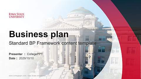 Iowa State University Competition/Entrepreneurship Contest PPT Template
