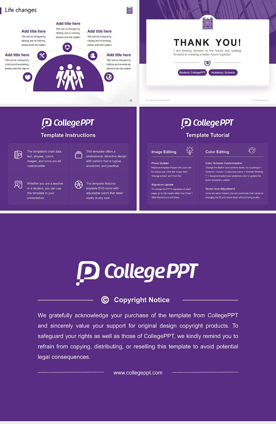 Kansas Wesleyan University National Scholarship Defense PPT Template4:3 ratio PPT effect preview image4