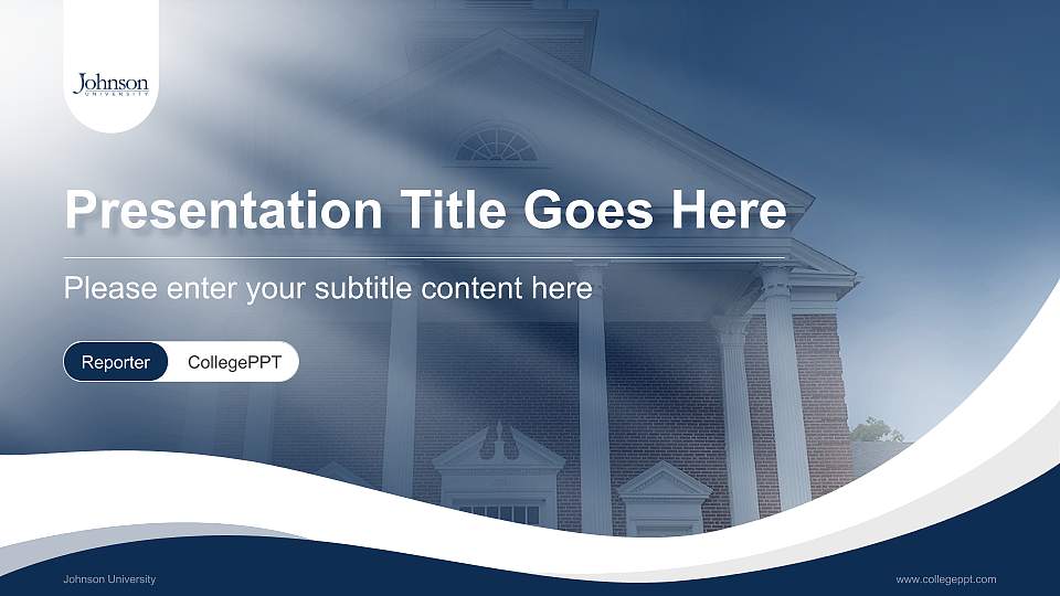 Johnson University Lecture Sharing and Networking Event PPT Template16:9 ratio PPT effect preview image
