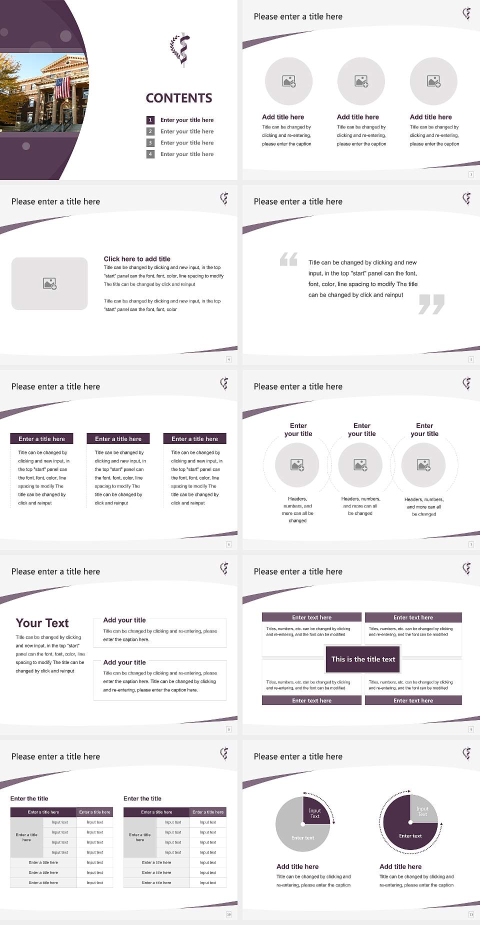 Kansas City University of Medicine and Biosciences Course/Courseware Creation PPT Template4:3 ratio PPT effect preview image2