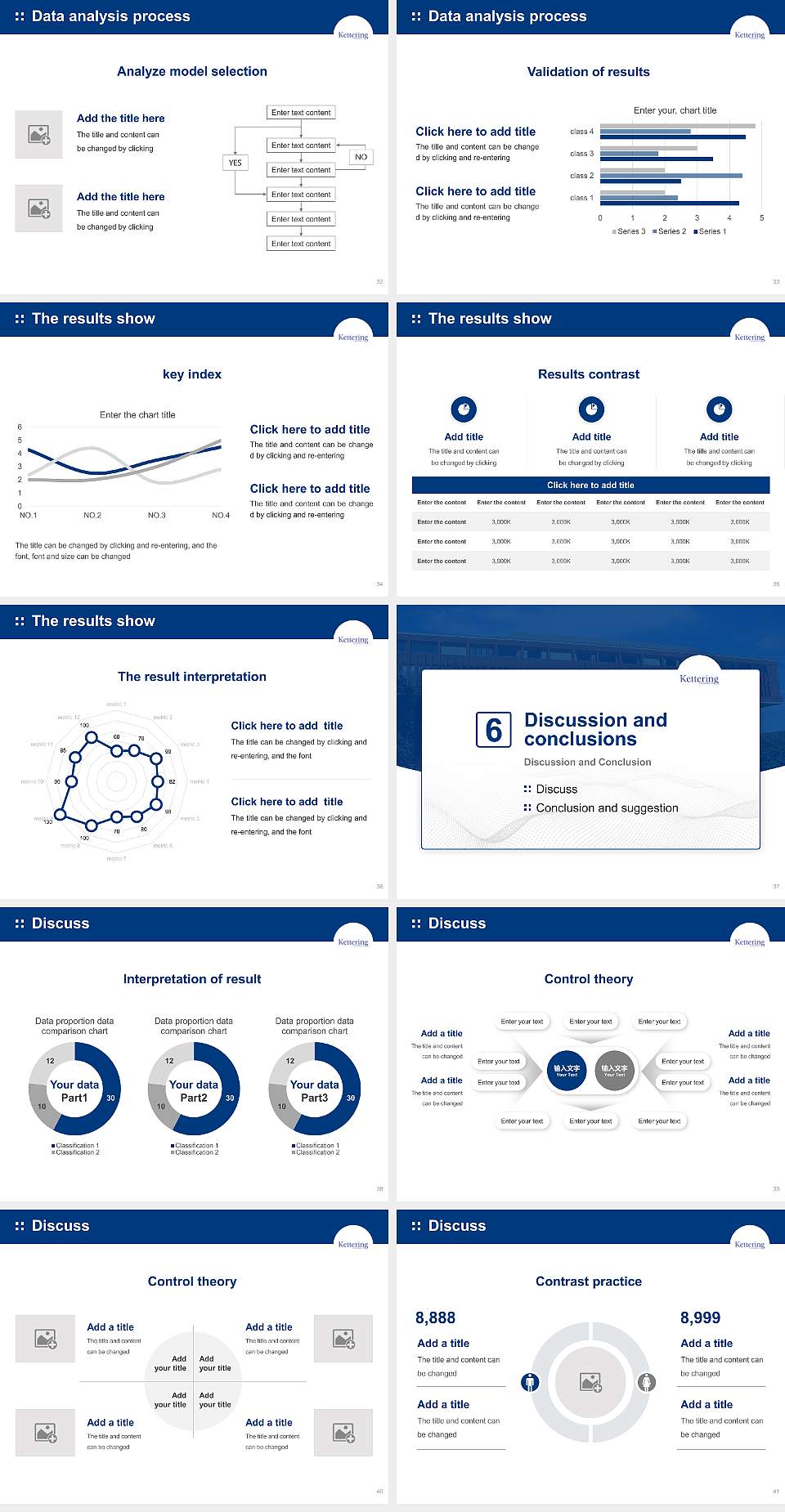 Kettering University Graduation Thesis Defense PPT Template4:3 ratio PPT effect preview image5