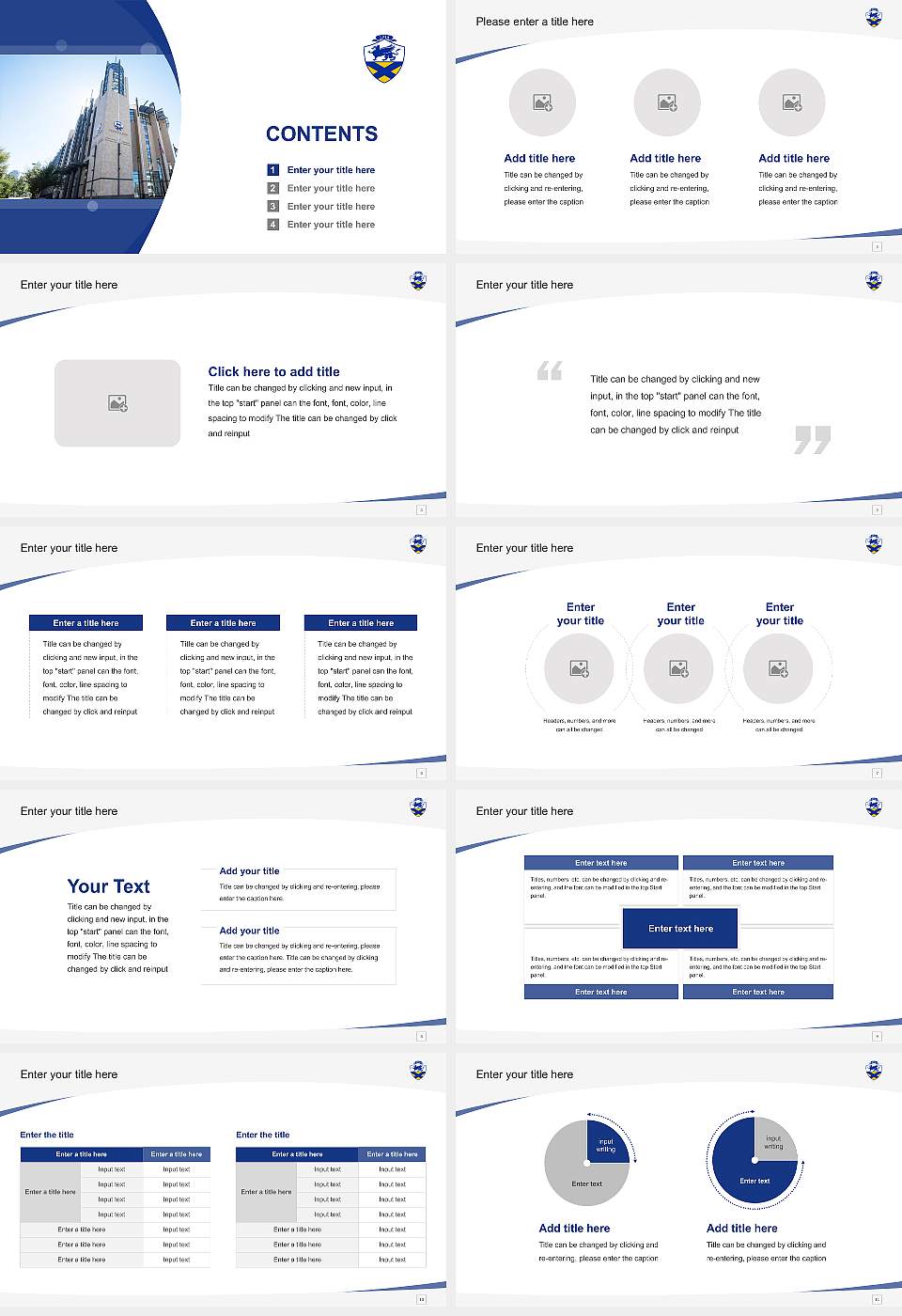 Johnson & Wales University-Charlotte Course/Courseware Creation PPT Template16:9 ratio PPT effect preview image2