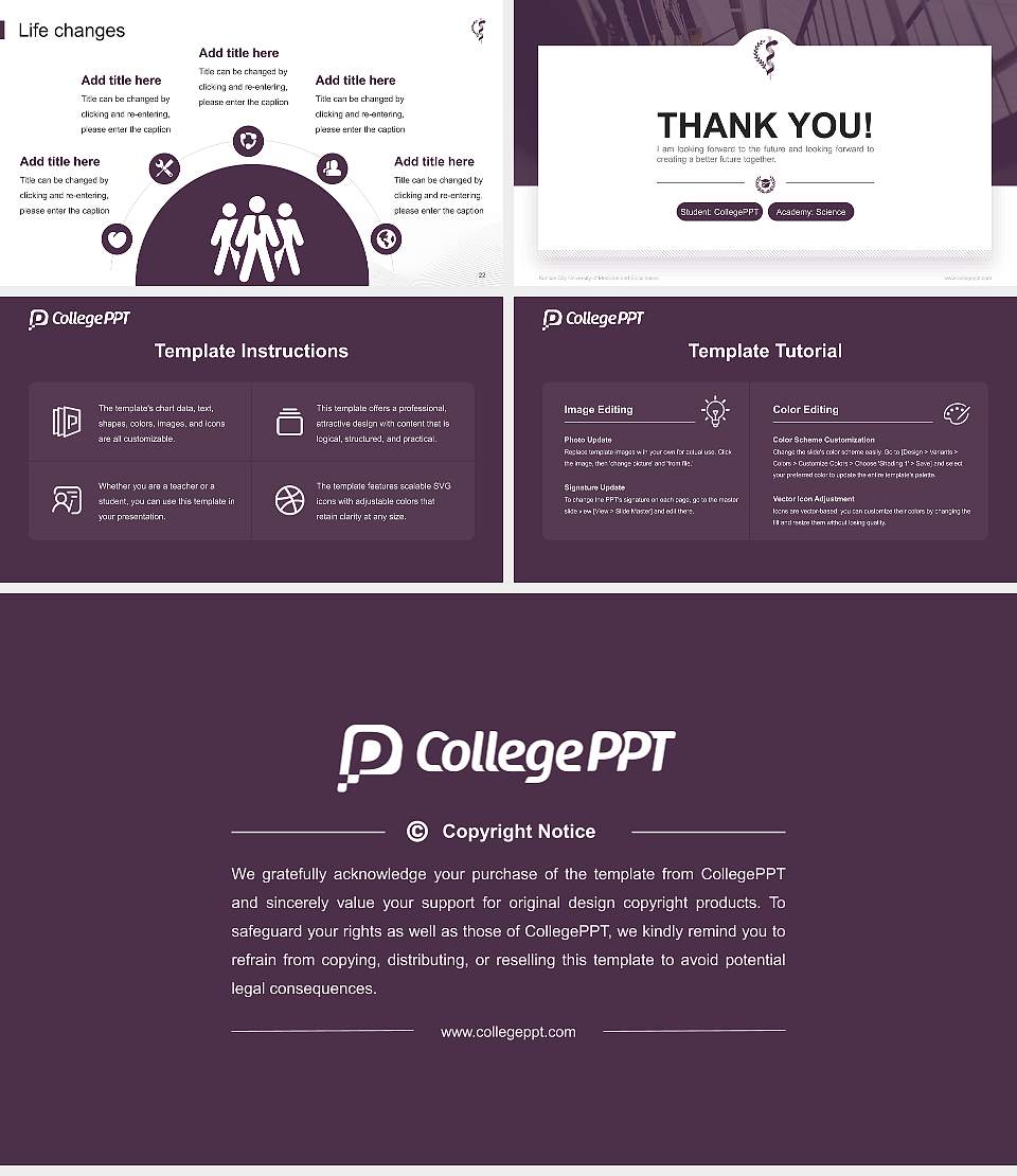 Kansas City University of Medicine and Biosciences National Scholarship Defense PPT Template16:9 ratio PPT effect preview image4