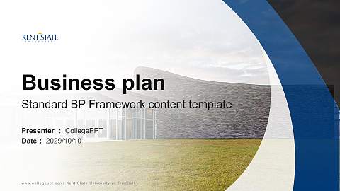 Kent State University at Trumbull Competition/Entrepreneurship Contest PPT Template