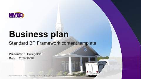 Kentucky Mountain Bible College Competition/Entrepreneurship Contest PPT Template