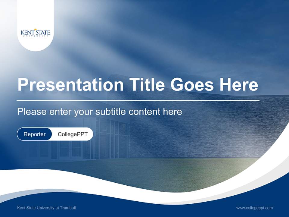 Kent State University at Trumbull Lecture Sharing and Networking Event PPT Template4:3 ratio PPT effect preview image4