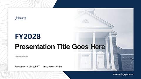 Johnson University Academic Presentation/Research Findings Report PPT Template