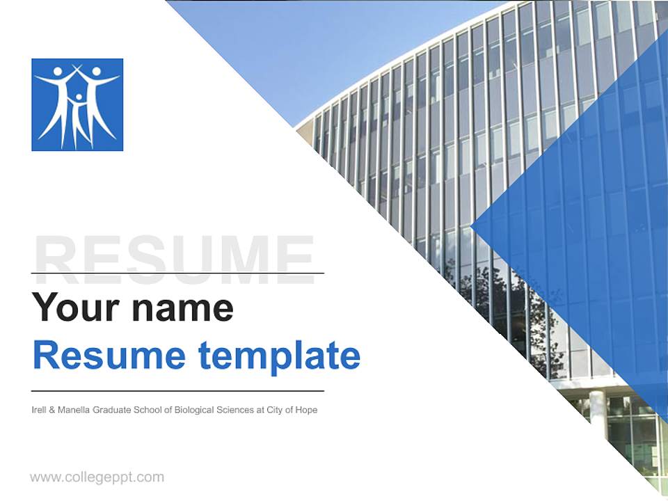 Irell & Manella Graduate School of Biological Sciences at City of Hope Resume PPT Template4:3 ratio PPT effect preview image5