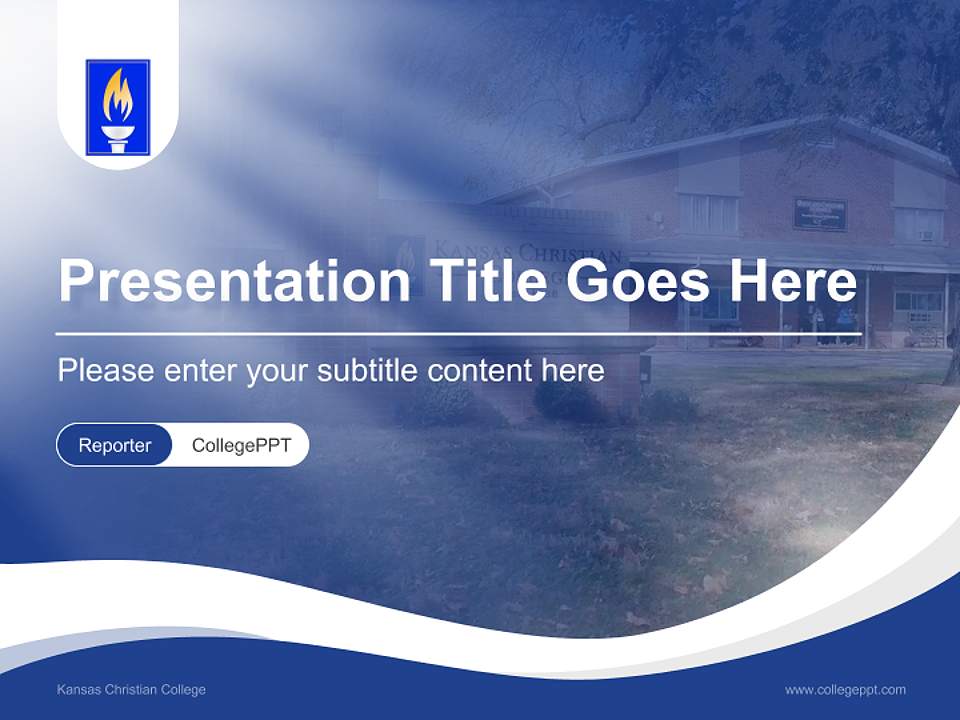 Kansas Christian College Lecture Sharing and Networking Event PPT Template4:3 ratio PPT effect preview image4