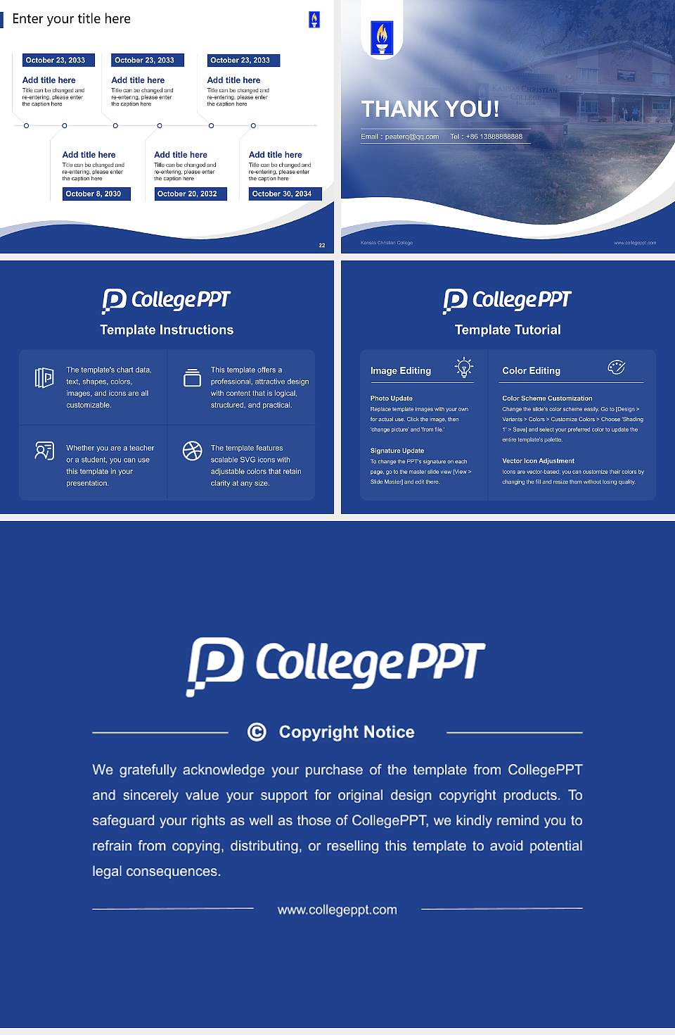 Kansas Christian College Lecture Sharing and Networking Event PPT Template4:3 ratio PPT effect preview image4