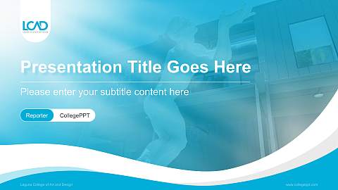 Laguna College of Art and Design Lecture Sharing and Networking Event PPT Template