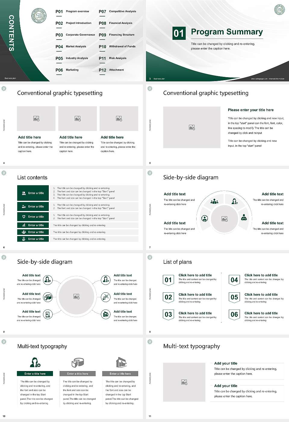 Lake Erie College Competition/Entrepreneurship Contest PPT Template16:9 ratio PPT effect preview image2