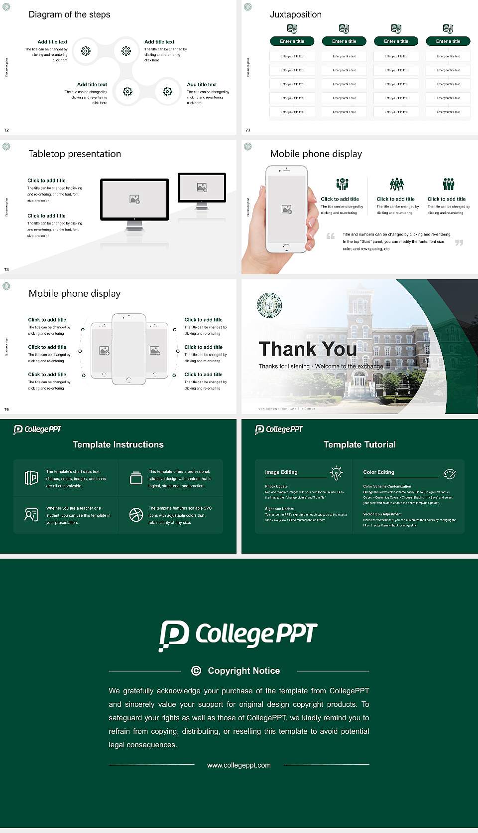 Lake Erie College Competition/Entrepreneurship Contest PPT Template16:9 ratio PPT effect preview image9