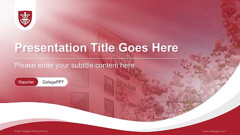 King’s College (Pennsylvania) Lecture Sharing and Networking Event PPT Template