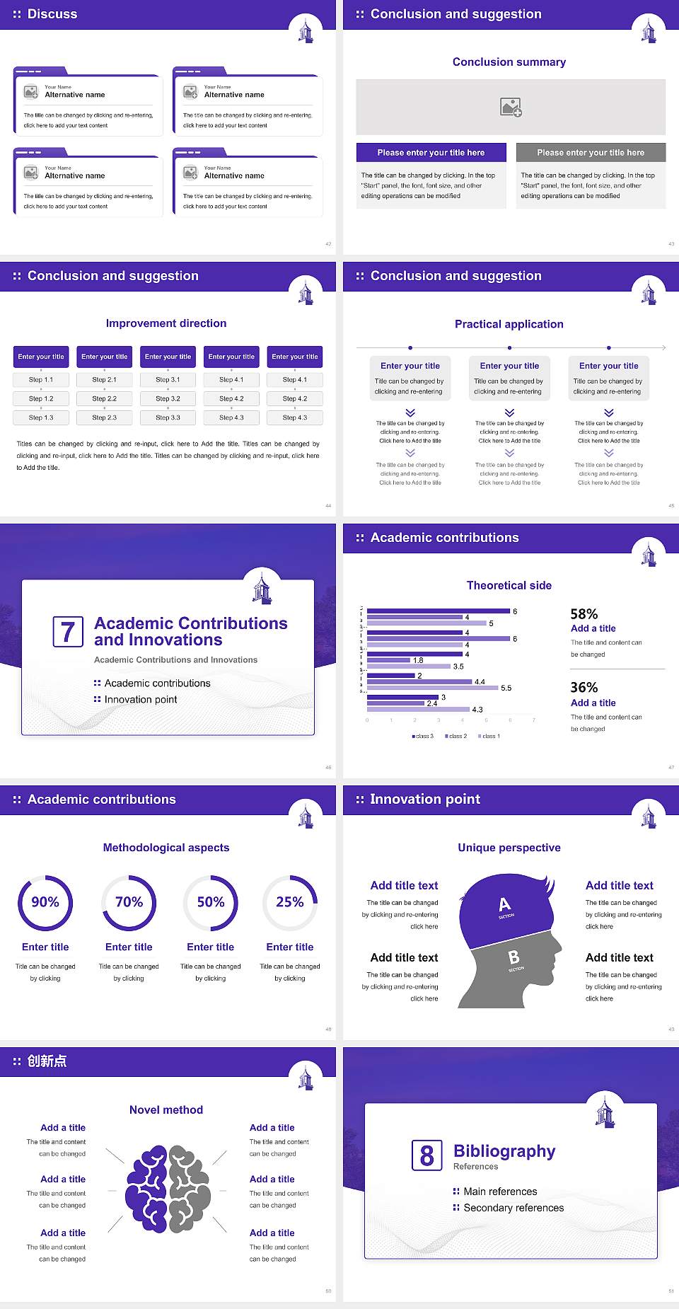 Kentucky Wesleyan College Graduation Thesis Defense PPT Template4:3 ratio PPT effect preview image6