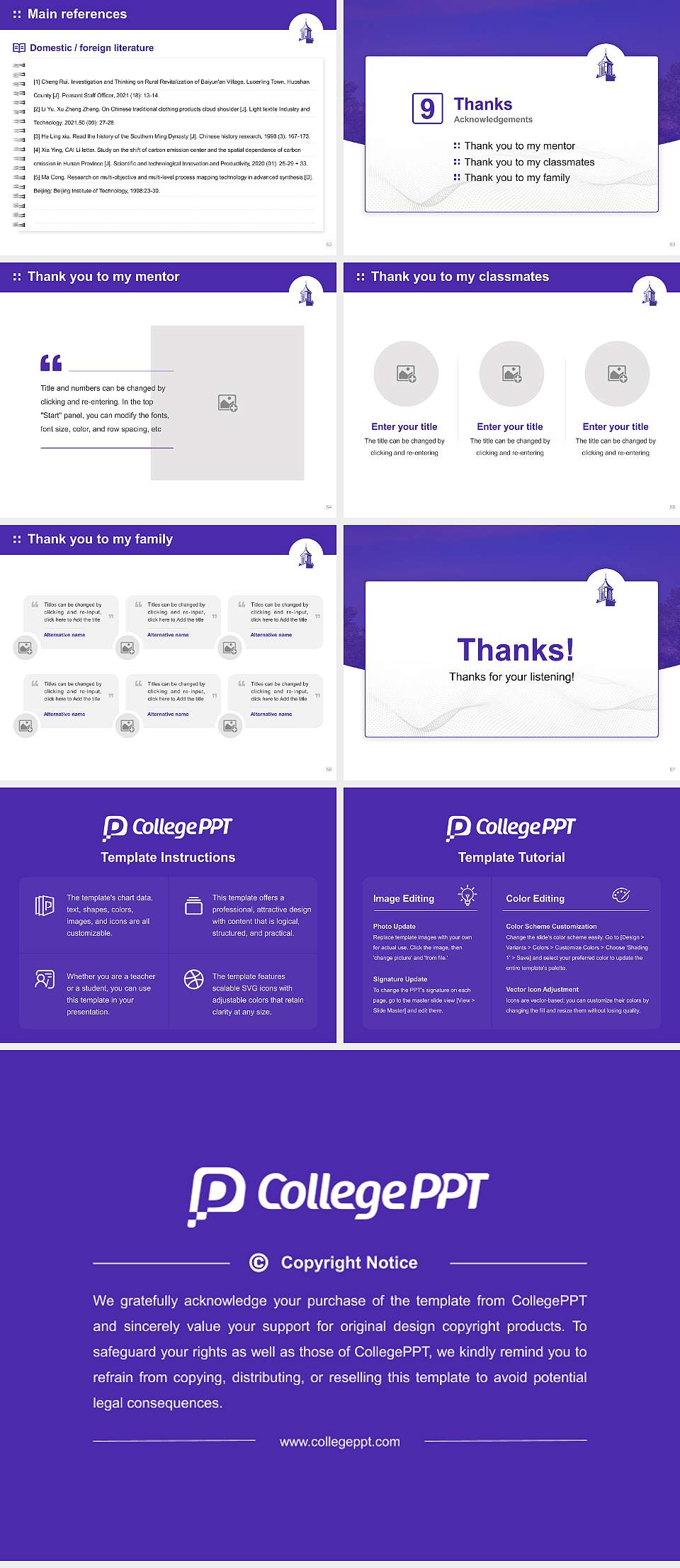 Kentucky Wesleyan College Graduation Thesis Defense PPT Template4:3 ratio PPT effect preview image7