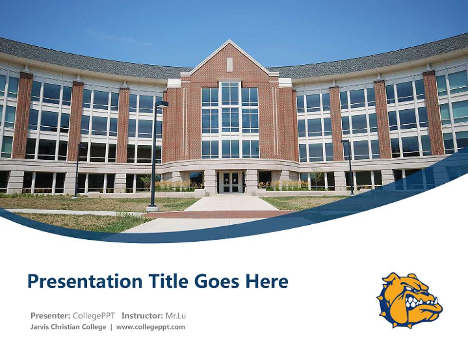 Jarvis Christian College Course/Courseware Creation PPT Template4:3 ratio PPT effect preview image5