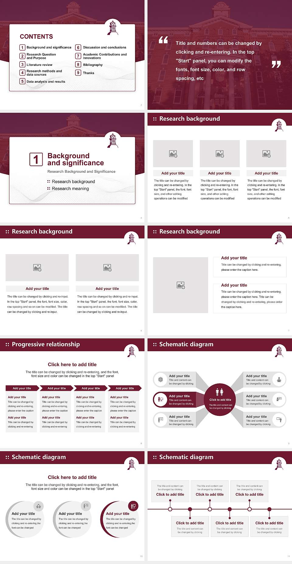 Kutztown University of Pennsylvania Graduation Thesis Defense PPT Template4:3 ratio PPT effect preview image2
