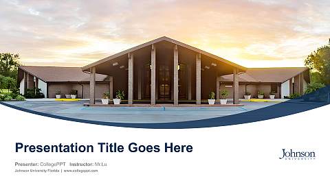 Johnson University Florida Course/Courseware Creation PPT Template