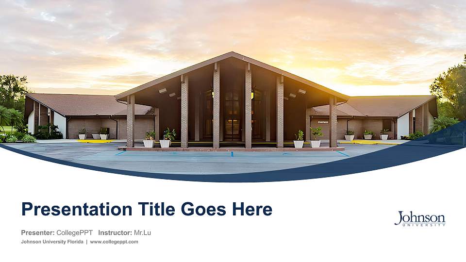 Johnson University Florida Course/Courseware Creation PPT Template16:9 ratio PPT effect preview image