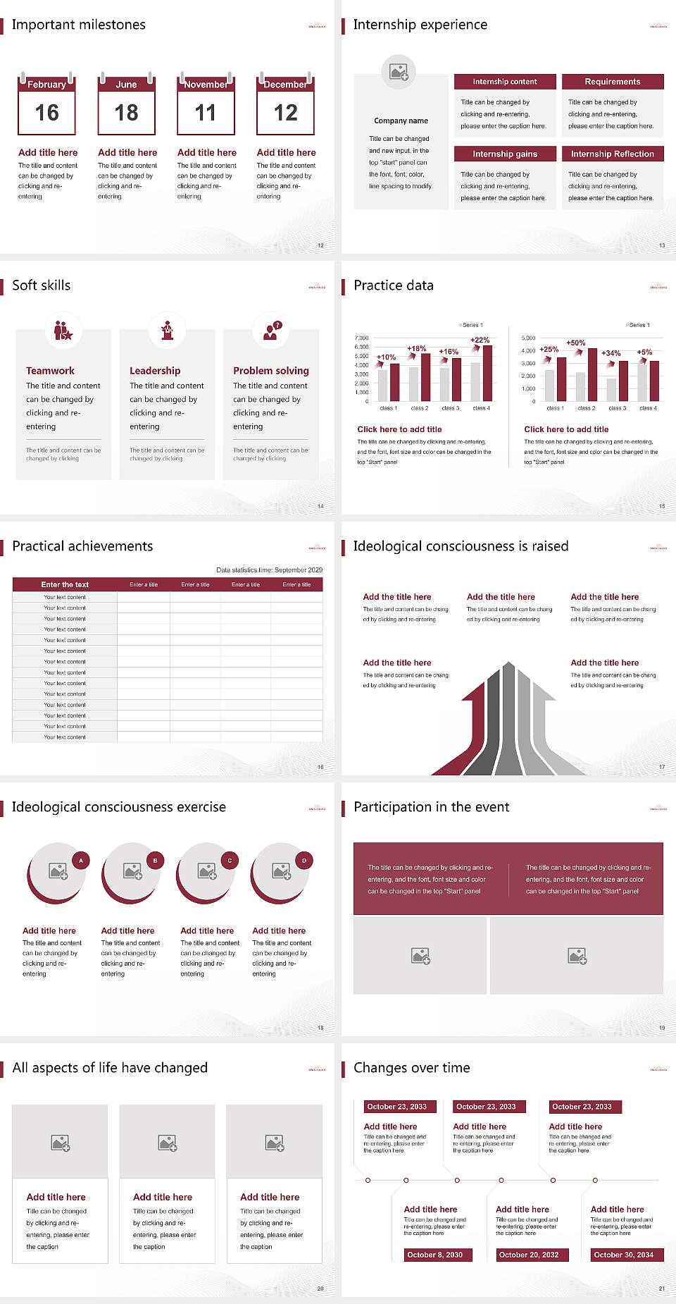 King’s College (Charlotte, North Carolina) National Scholarship Defense PPT Template4:3 ratio PPT effect preview image3