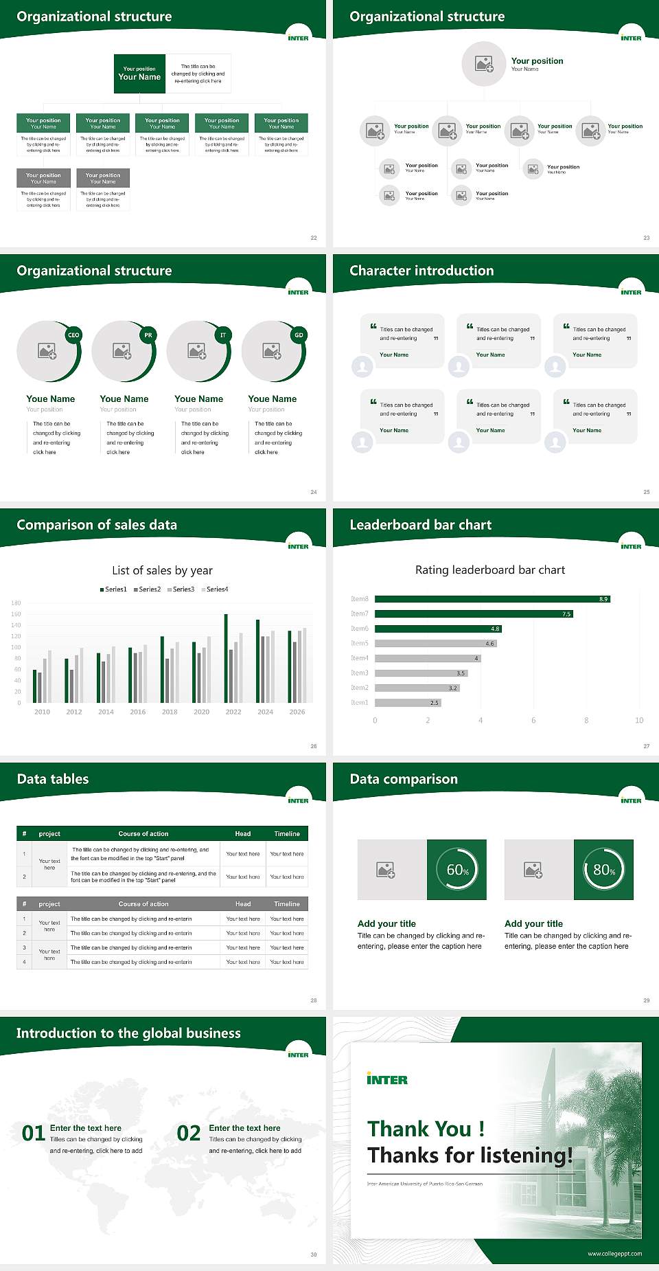 Inter American University of Puerto Rico-San German Academic Presentation/Research Findings Report PPT Template4:3 ratio PPT effect preview image4