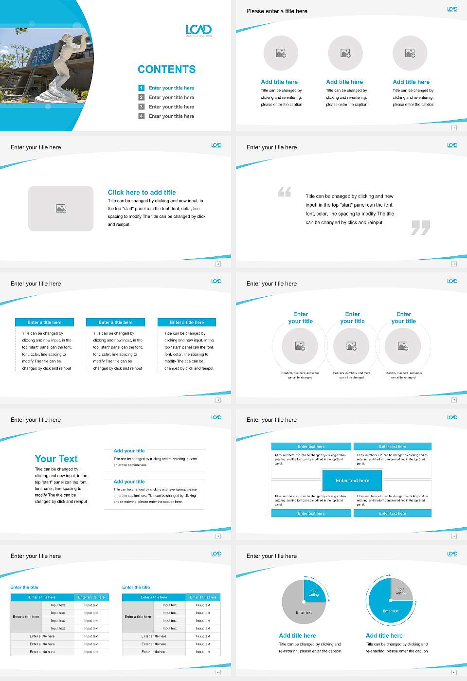 Laguna College of Art and Design Course/Courseware Creation PPT Template16:9 ratio PPT effect preview image2