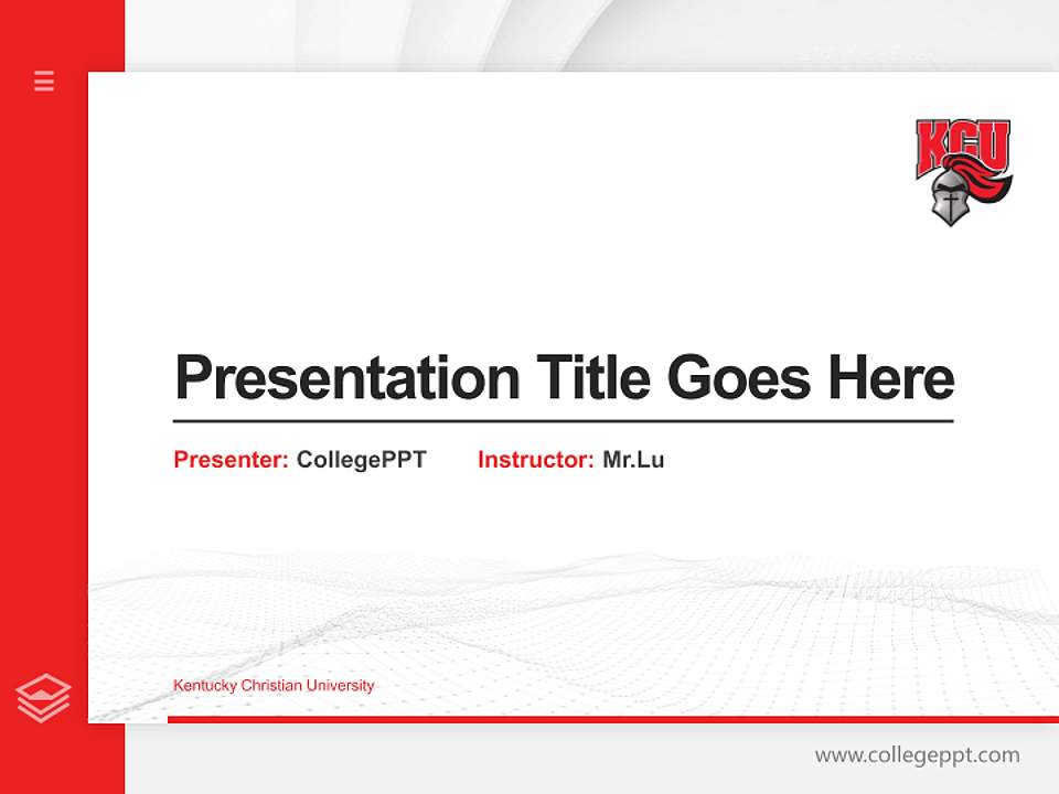 Kentucky Christian University Thesis Proposal/Graduation Defense PPT Template4:3 ratio PPT effect preview image5