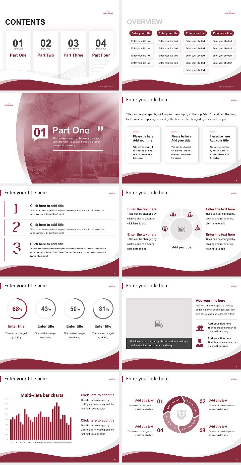 King’s College (Charlotte, North Carolina) Lecture Sharing and Networking Event PPT Template4:3 ratio PPT effect preview image2