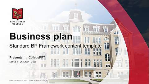 Lake Forest College Competition/Entrepreneurship Contest PPT Template