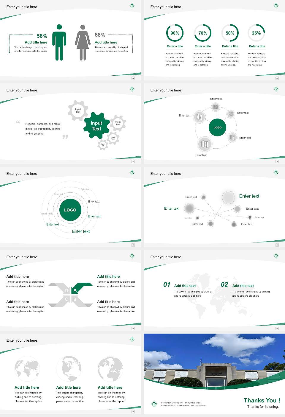Interdenominational Theological Center Course/Courseware Creation PPT Template16:9 ratio PPT effect preview image4
