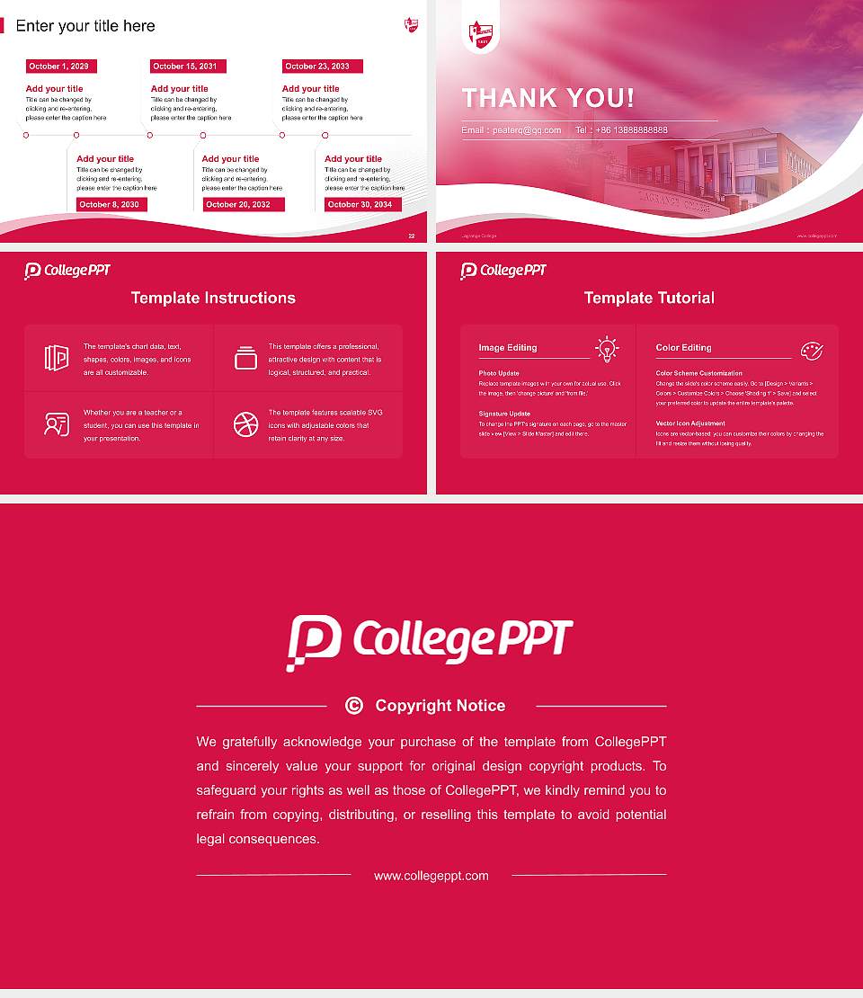Lagrange College Lecture Sharing and Networking Event PPT Template16:9 ratio PPT effect preview image4