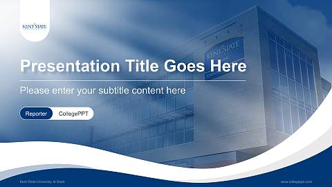 Kent State University at Stark Lecture Sharing and Networking Event PPT Template