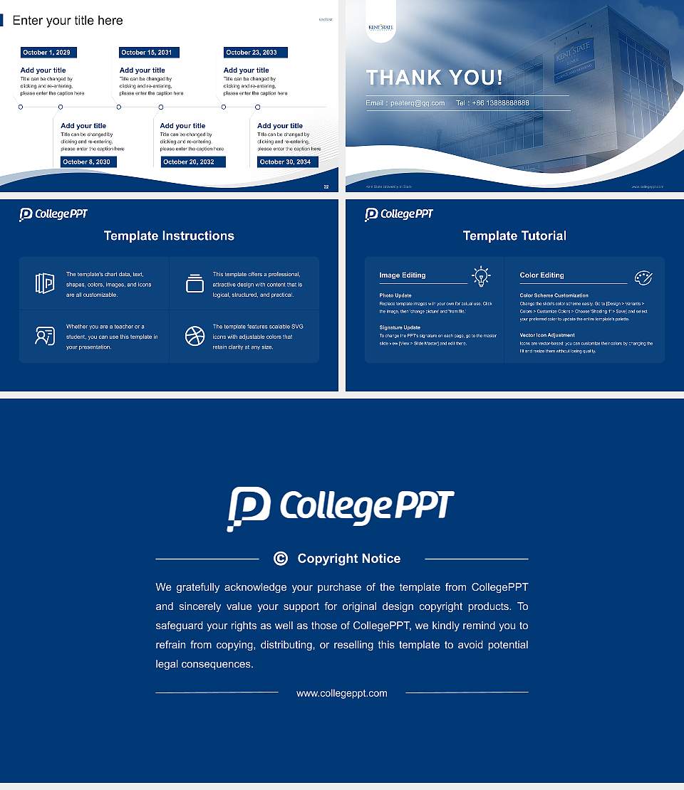 Kent State University at Stark Lecture Sharing and Networking Event PPT Template16:9 ratio PPT effect preview image4