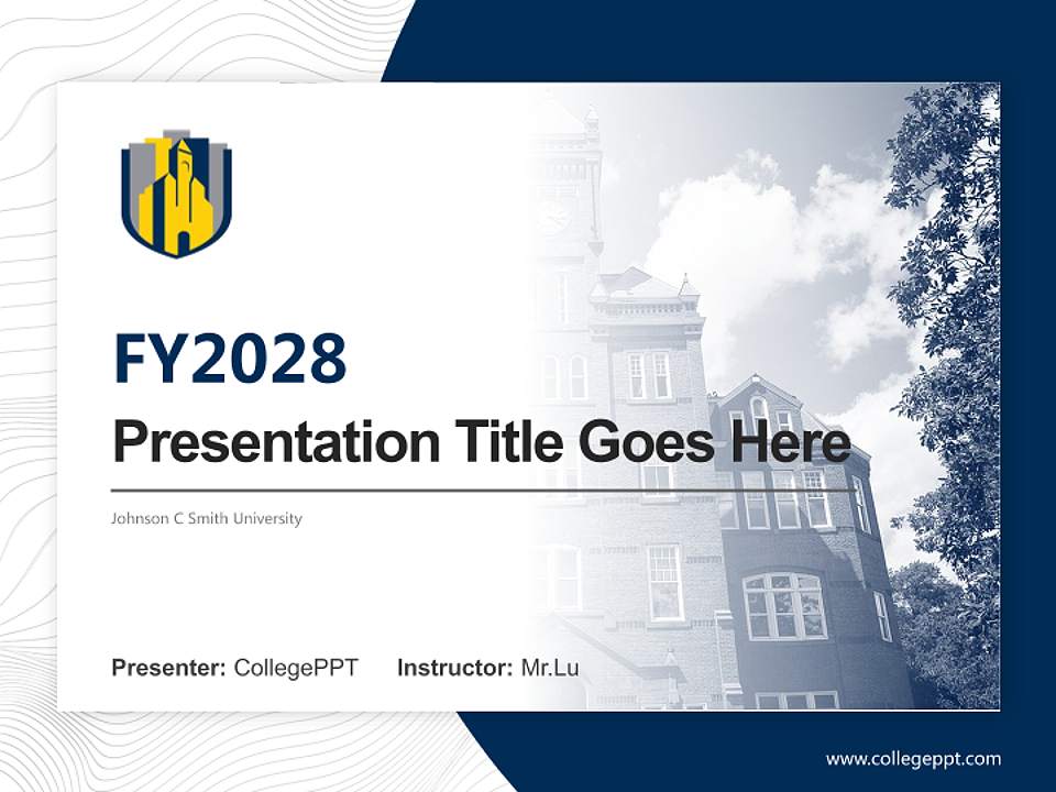 Johnson C Smith University Academic Presentation/Research Findings Report PPT Template4:3 ratio PPT effect preview image5
