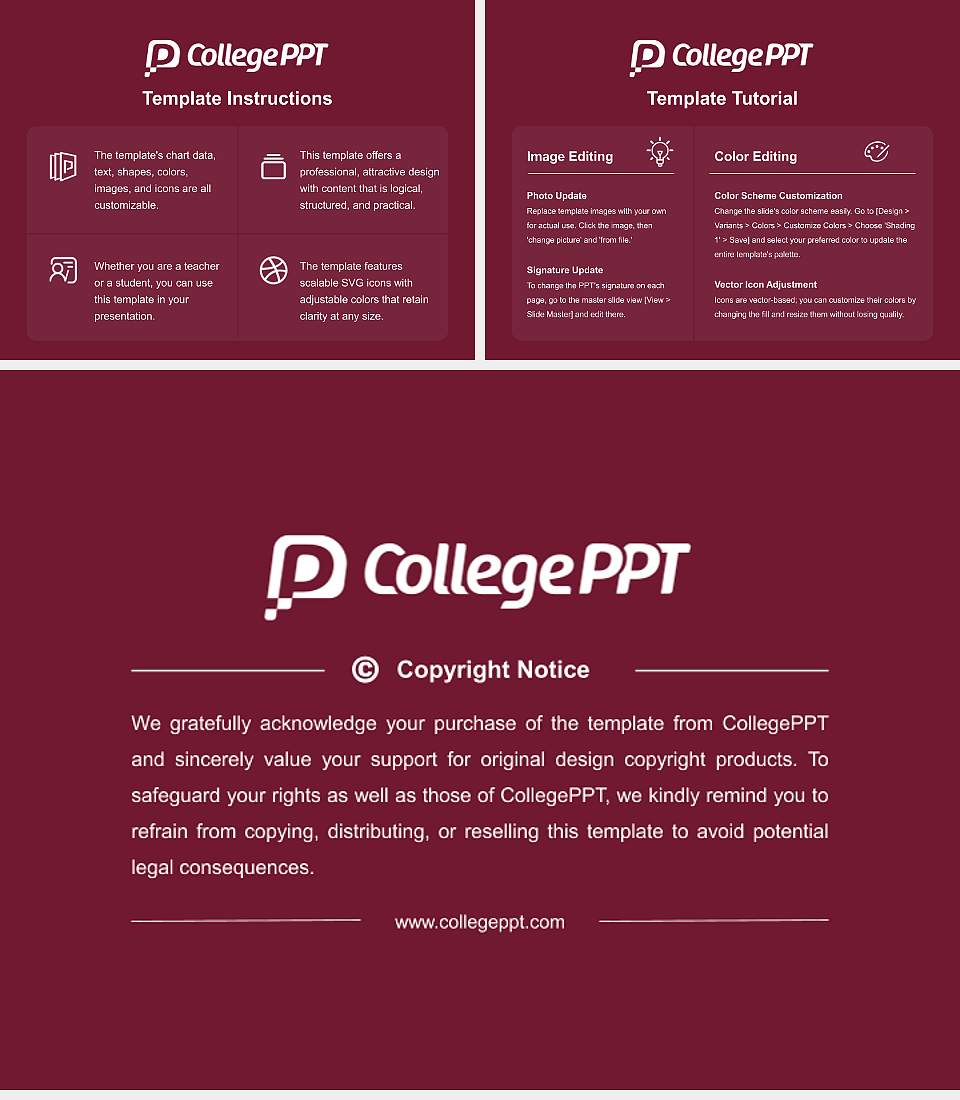 Kutztown University of Pennsylvania Academic Presentation/Research Findings Report PPT Template4:3 ratio PPT effect preview image5