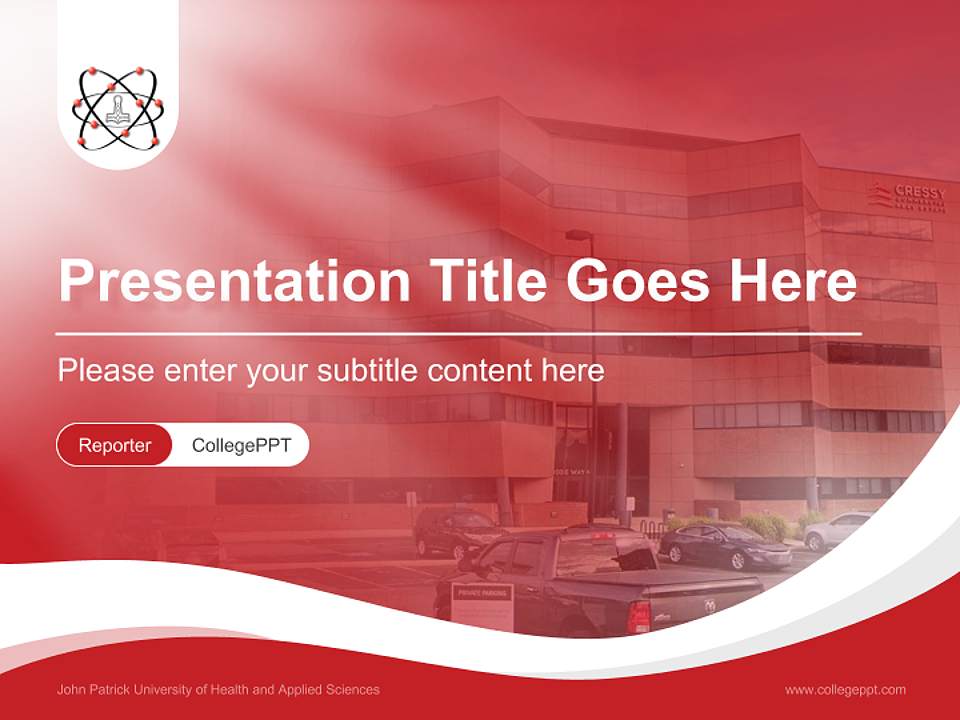 John Patrick University of Health and Applied Sciences Lecture Sharing and Networking Event PPT Template4:3 ratio PPT effect preview image4