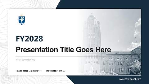 Kenrick Glennon Seminary Academic Presentation/Research Findings Report PPT Template