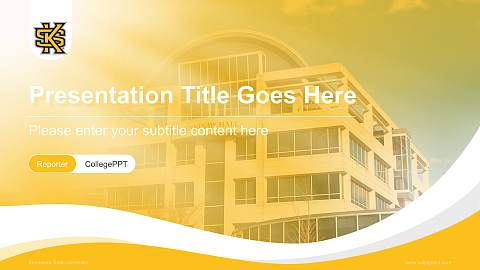 Kennesaw State University Lecture Sharing and Networking Event PPT Template