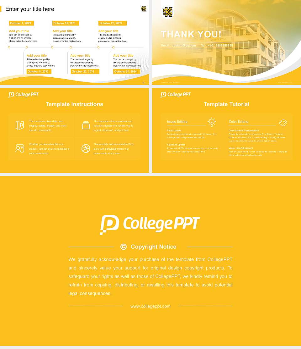 Kennesaw State University Lecture Sharing and Networking Event PPT Template16:9 ratio PPT effect preview image4
