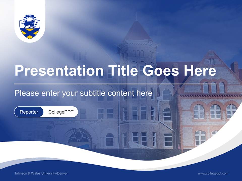 Johnson & Wales University-Denver Lecture Sharing and Networking Event PPT Template4:3 ratio PPT effect preview image4