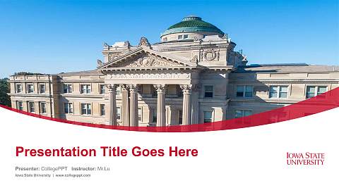 Iowa State University Course/Courseware Creation PPT Template